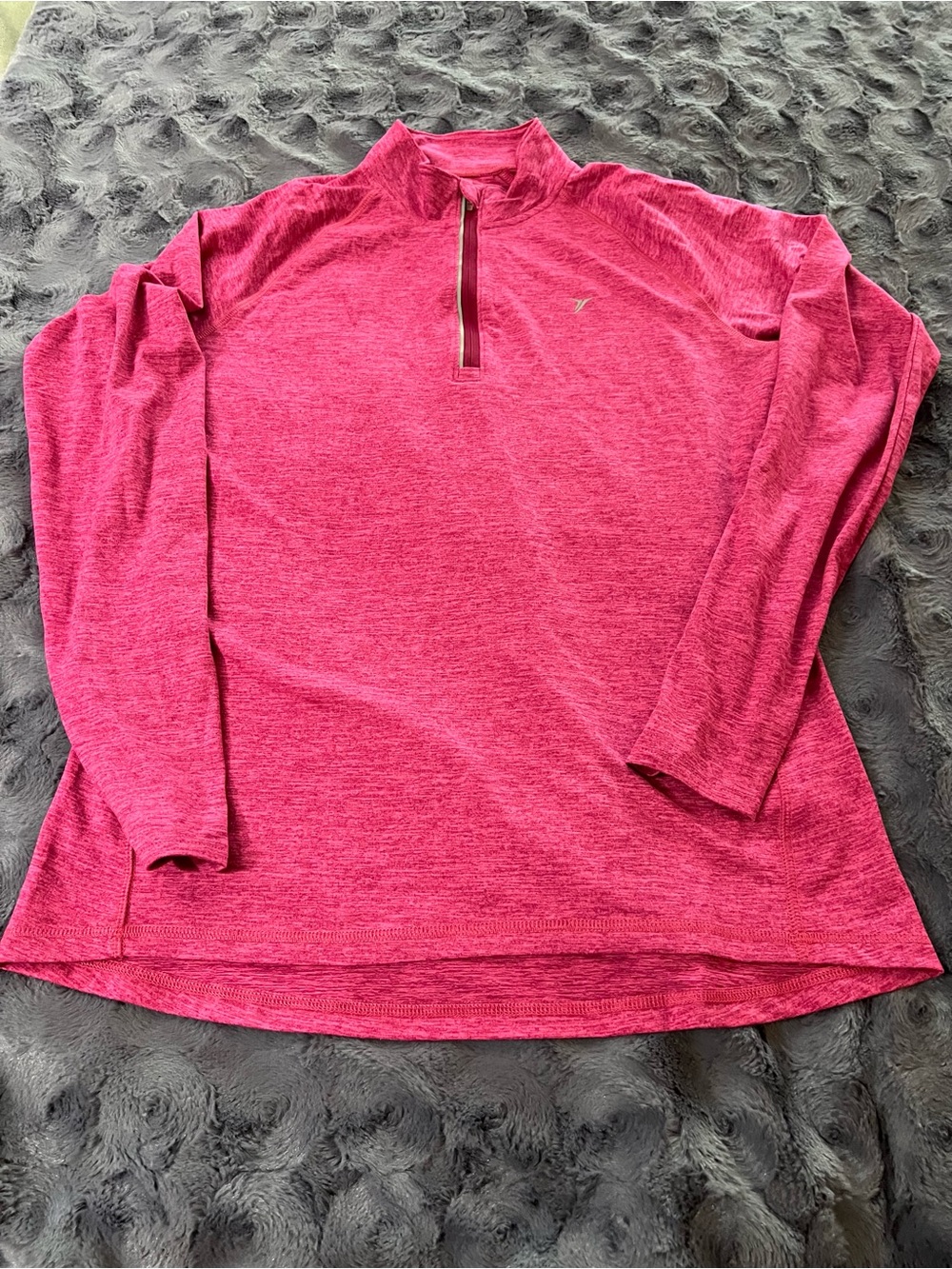Old Navy Go-Dry 1/4-Zip Pullover Athletic Top in Pink